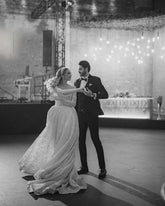 Vintage White A-Line Strapless Sleeveless Sweep Train Lace Wedding Dresses